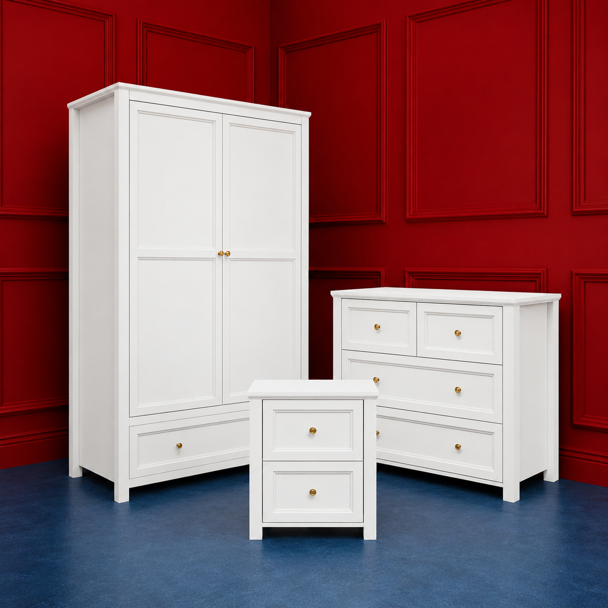 Shop our bedroom furniture collection at highly discounted prices. Discover stylish wardrobes, bedside tables, chests of drawers, dressing tables and more, with some of the lowest prices in the UK. Shop the sale today.
