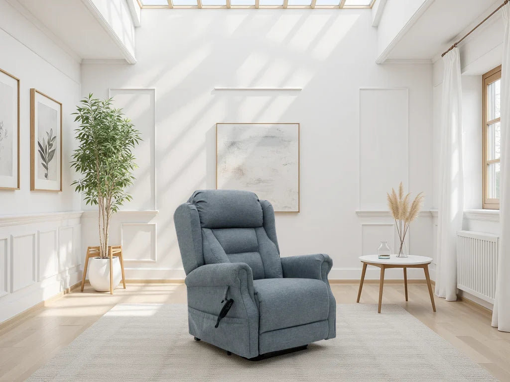 Fairmont Rise and Recline Armchair in Grey