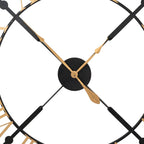 Black & Gold Skeleton Wall Clock