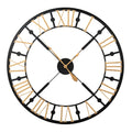 Black & Gold Skeleton Wall Clock