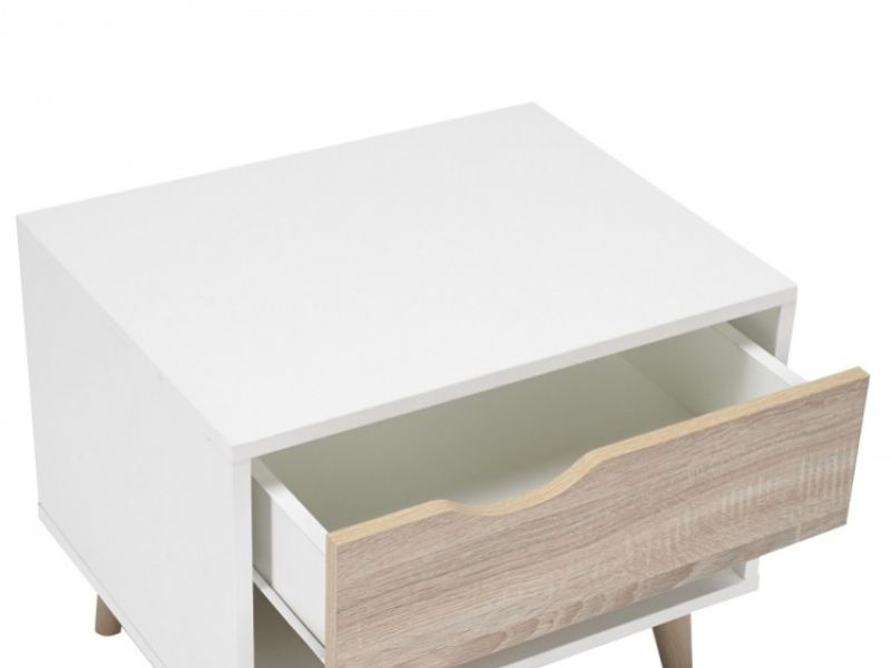Modern White-Oak Bedside Cabinet