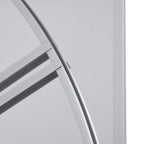 Large Statement Silver Mirrored Wall Clock