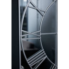 Large Statement Silver Mirrored Wall Clock