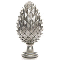 4O cm Tall Large Silver Pinecone Finial