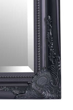6.7 Foot Tall Extra Large Leaner Mirror in Black
