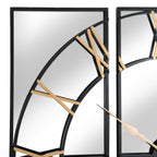 Black and Gold Large Wall Clock