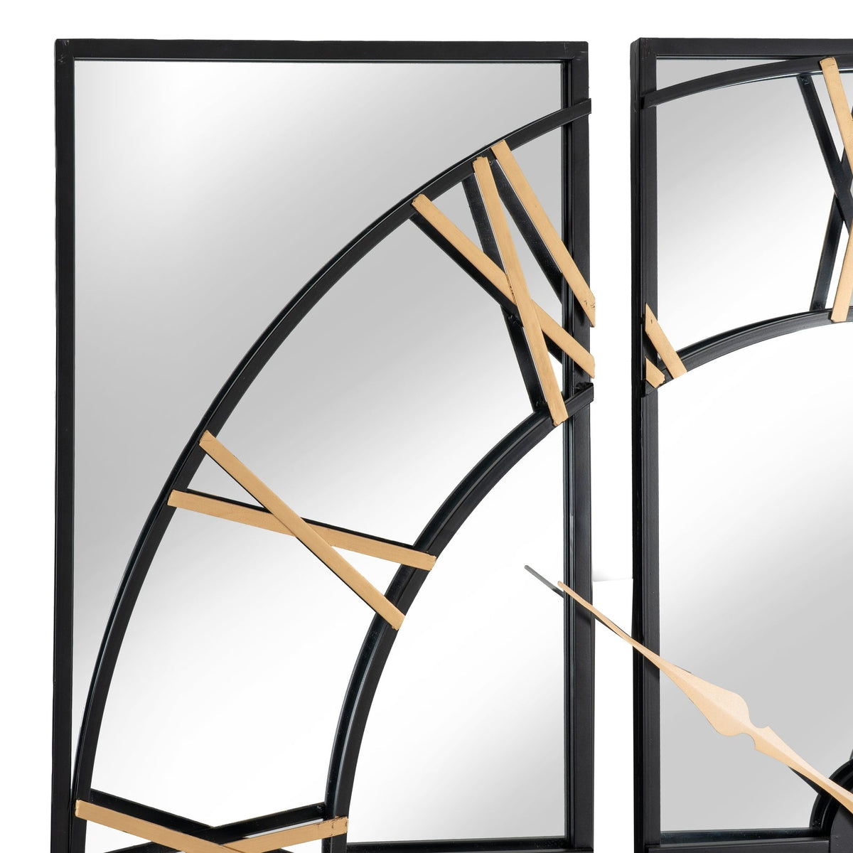 Black and Gold Large Wall Clock