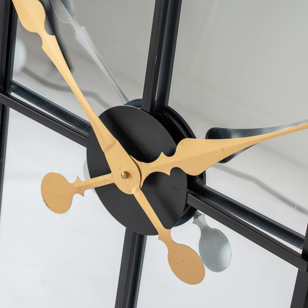 Black and Gold Large Wall Clock