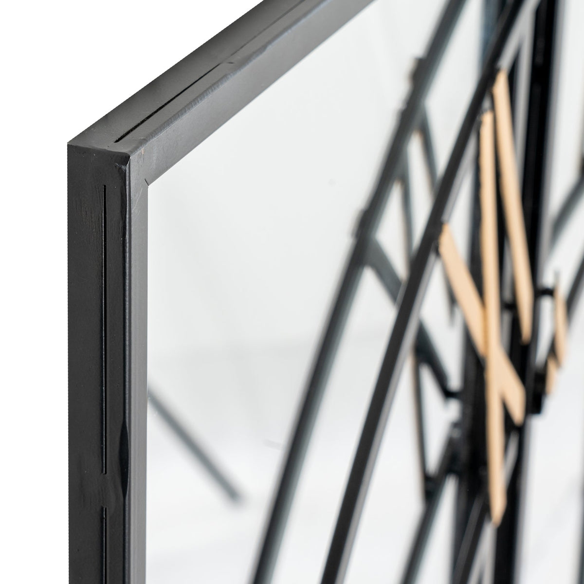 Black and Gold Large Wall Clock