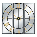Black and Gold Large Wall Clock