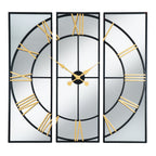 Black and Gold Large Wall Clock