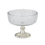 Small Fluted Glass Display Bowl