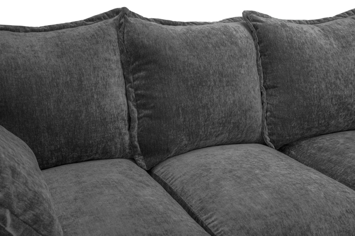Colbee Large Corner Sofa In Grey