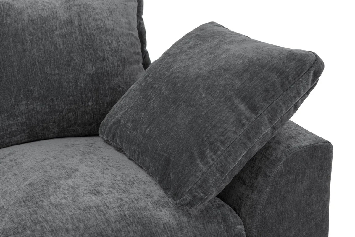 Colbee Large Corner Sofa In Grey