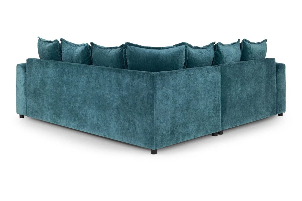 Colbee Large Corner Sofa In Teal
