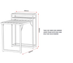 Foldaway Two Seats Plus Table Outdoor Garden Furniture Set