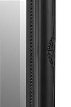 6.7 Foot Tall Extra Large Leaner Mirror in Black