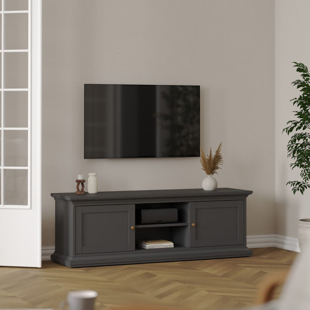 Shaker Style Matt Grey Living Room Set