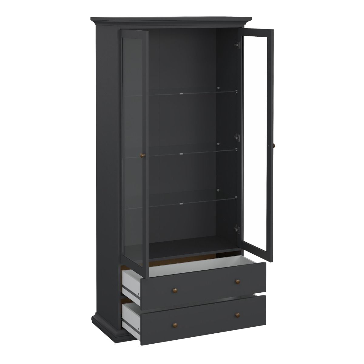 Shaker Style Matt Grey Living Room Set