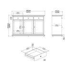 Shaker Style Matt Grey Living Room Set