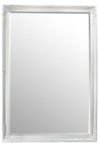6.7 Foot Tall Extra Large Leaner Mirror in White