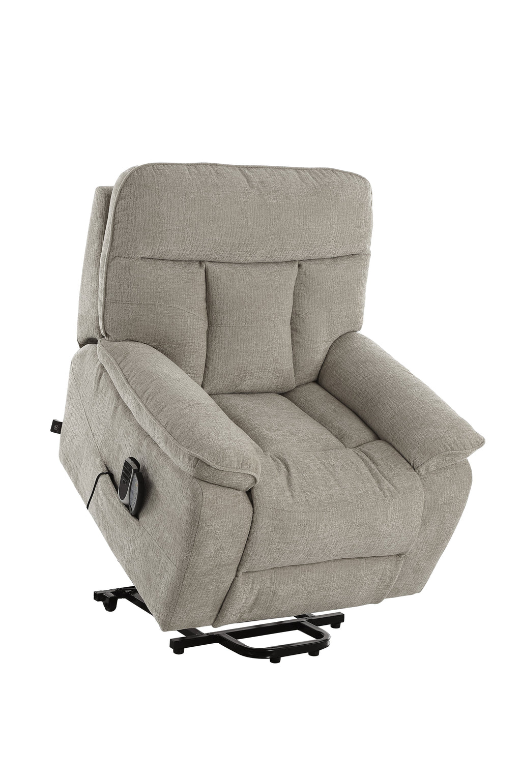 Rise and Recline + Massage + Heat Armchair in Grey
