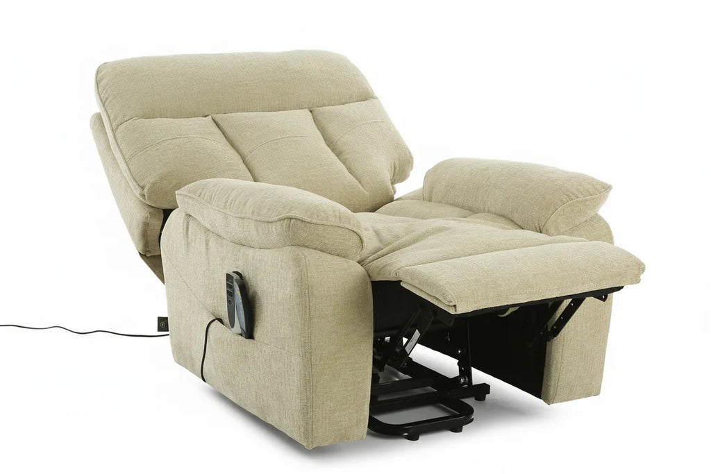 Rise and Recline + Massage + Heat Armchair in Beige