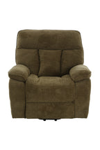 Rise and Recline + Massage + Heat Armchair in Brown