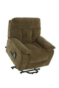 Rise and Recline + Massage + Heat Armchair in Brown