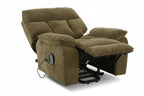 Rise and Recline + Massage + Heat Armchair in Brown