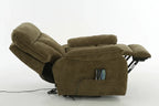 Rise and Recline + Massage + Heat Armchair in Brown