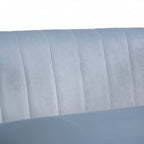 Baby Blue Velvet 2 Seater Sofa with Gold Legs