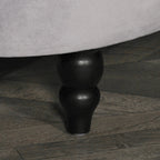 Grey Velvet Bench