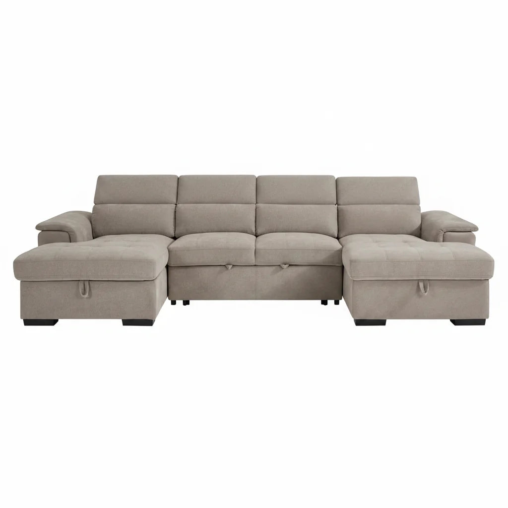 Alaya Sofabed Beige U Shape Corner