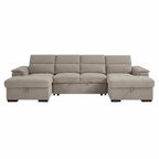 Alaya Sofabed Beige U Shape Corner
