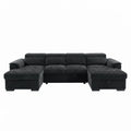 Alaya Sofabed Black U Shape Corner