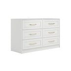 White Chest Of Drawers With Gold Handles