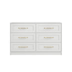 White Chest Of Drawers With Gold Handles