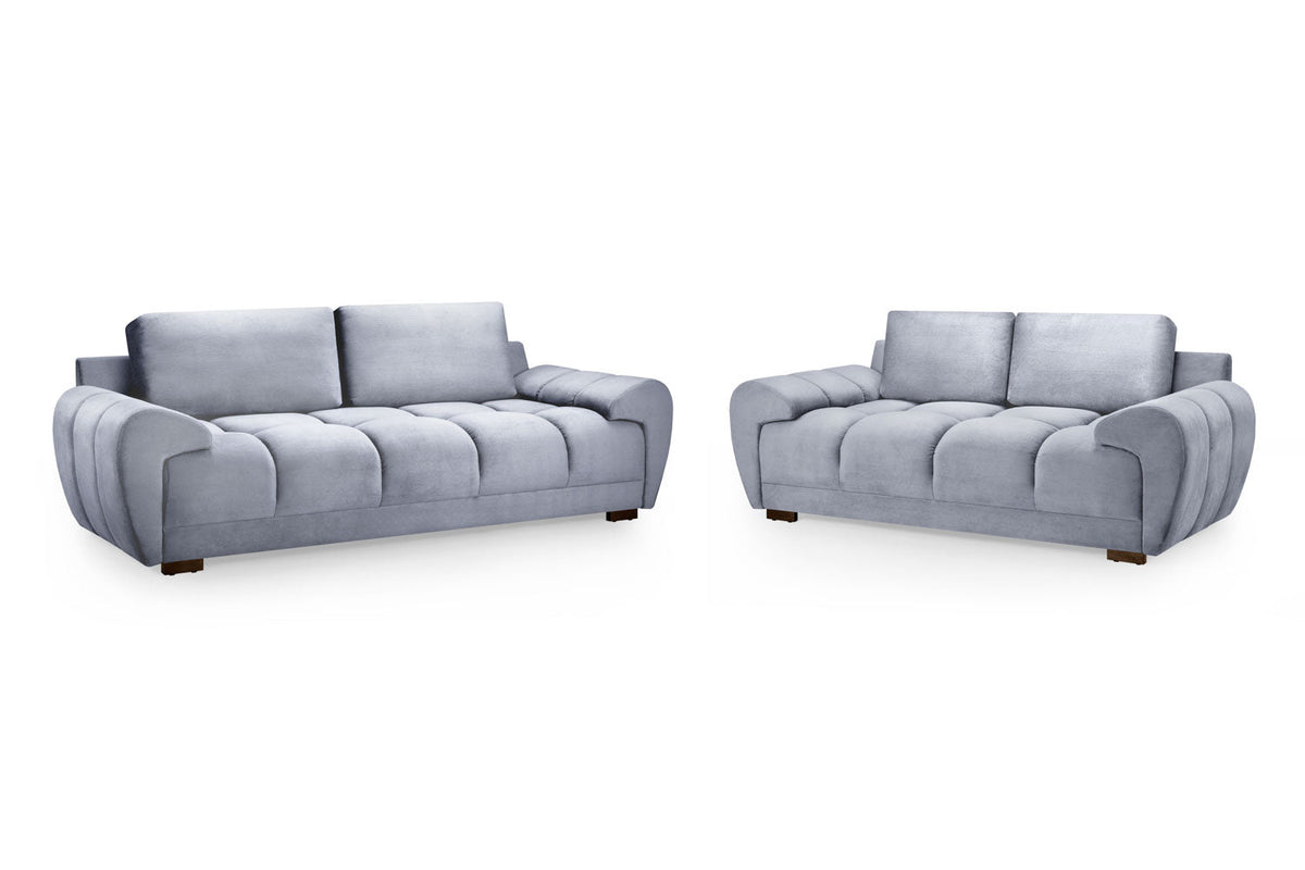 Azzuro Sofa Grey 3 Seater