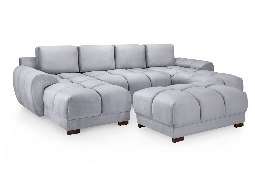 Azzuro Sofa Grey U Shape Corner
