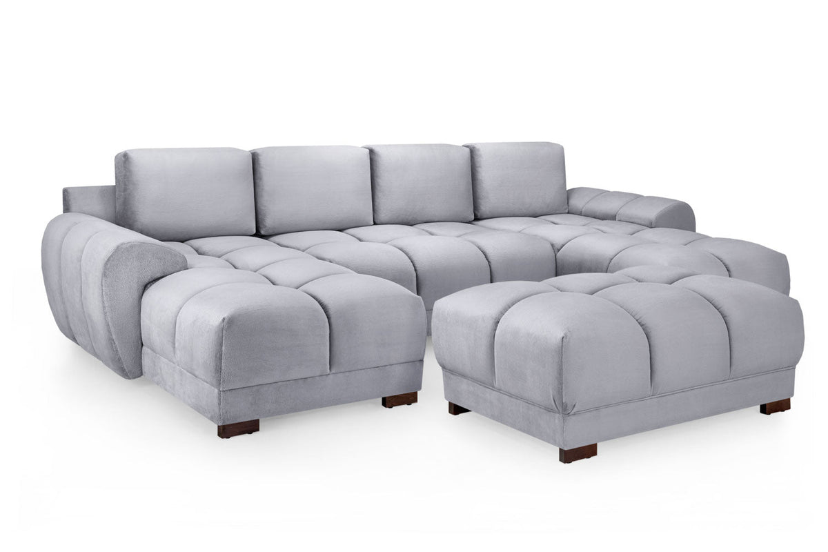 Azzuro Sofa Grey U Shape Corner