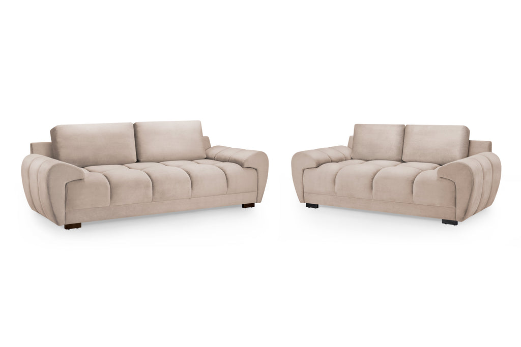 Azzuro Sofa Mocha 3 Seater
