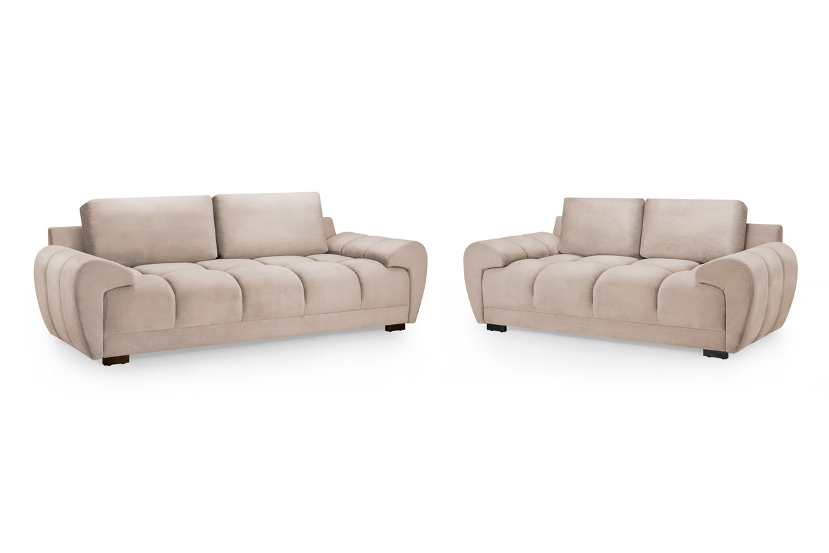 Azzuro Sofa Mocha 3 Seater