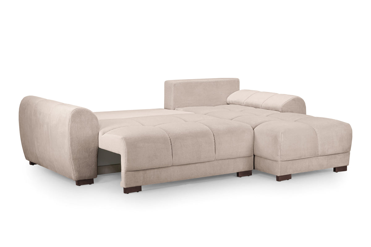 Azzuro Sofabed Mocha Universal Corner