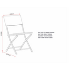 Foldaway Two Seats Plus Table Outdoor Garden Furniture Set