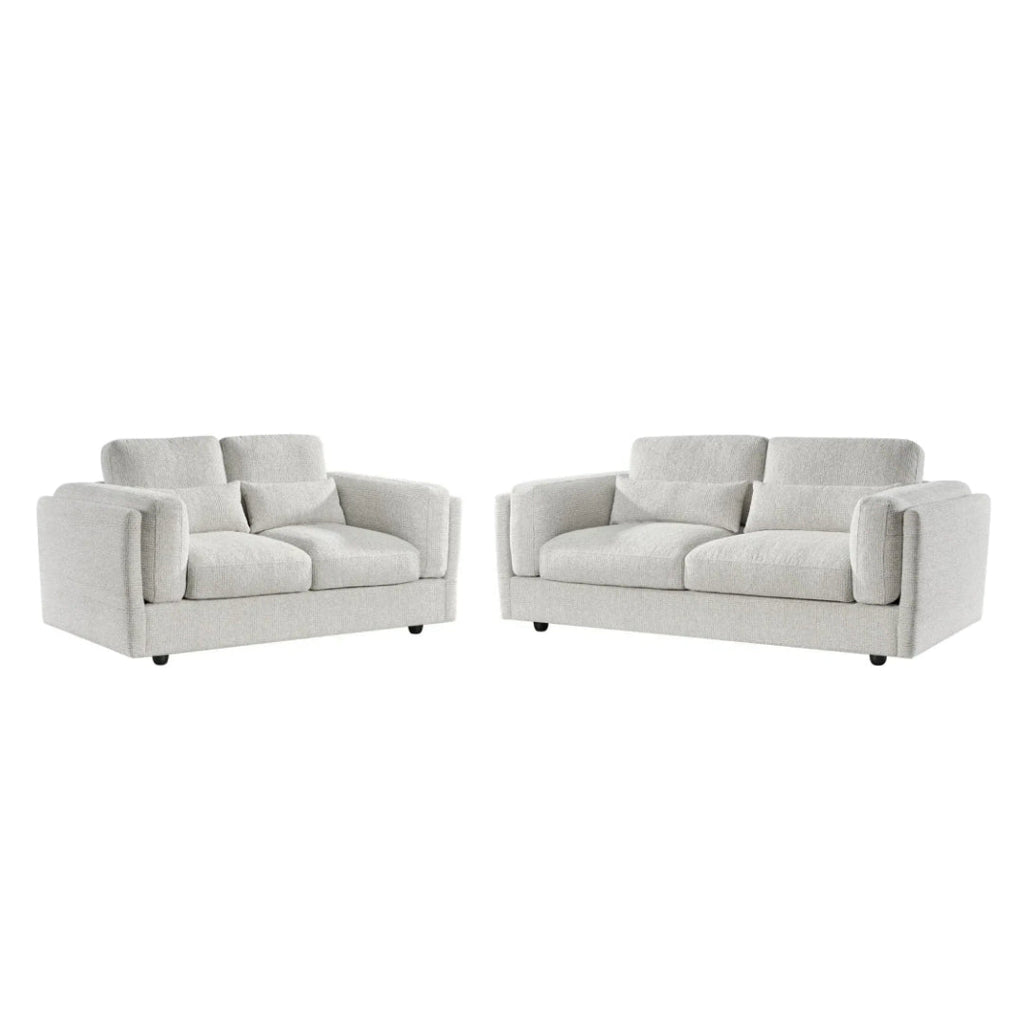 Bellagio 3+2 Sofa Set in Light Beige