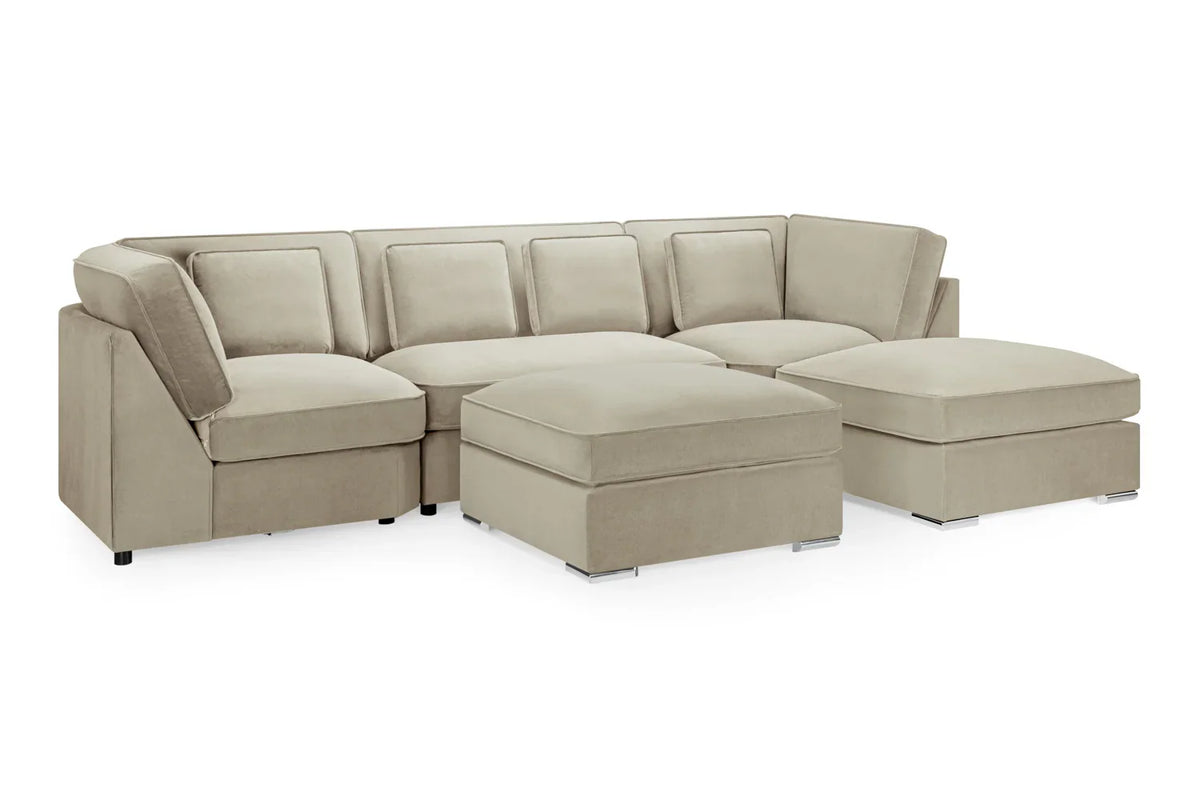 Belgravia U-Shape Sofa In Beige