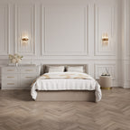 Beige Super King Ottoman Bed