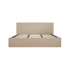 Beige Super King Ottoman Bed