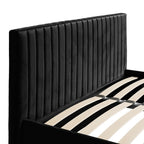 Berlin Black Ottoman Bed In Double